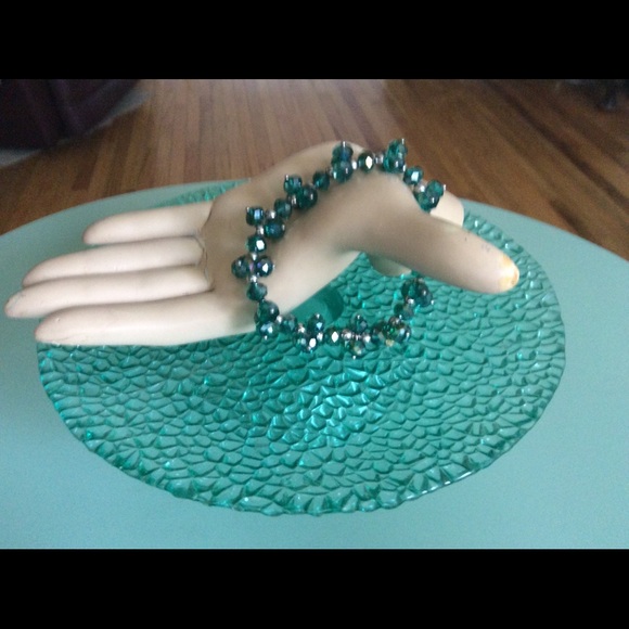 AuroraBorealis Silver Bead Stretch Bracelet NWOT - Picture 6 of 7